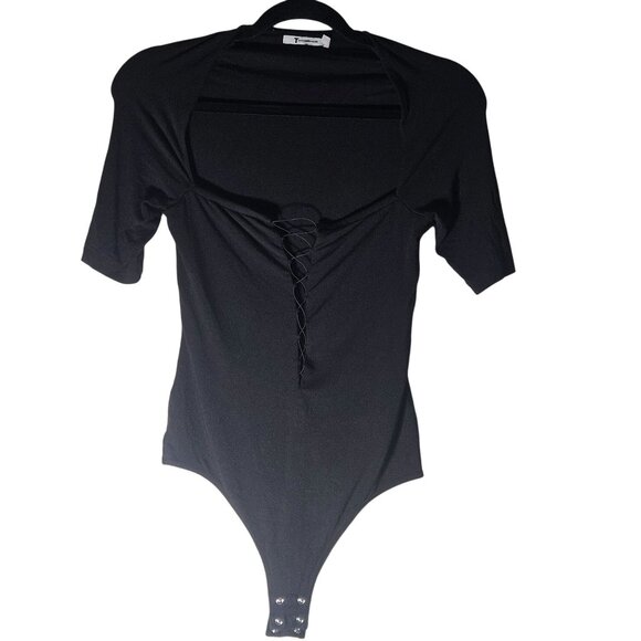 T by Alexander Wang Bodysuit XS – Edgy, Minimalist, Y2K Revival Night Luxe - Picture 2 of 9